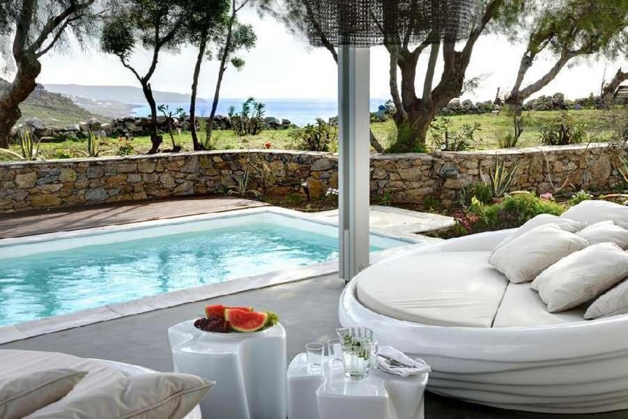 Villa Dafni 4Bed With Pool In Kalafatis Spilia Mykonos Town Exterior foto